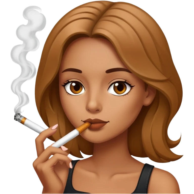 Girl Smoking a blunt emoji