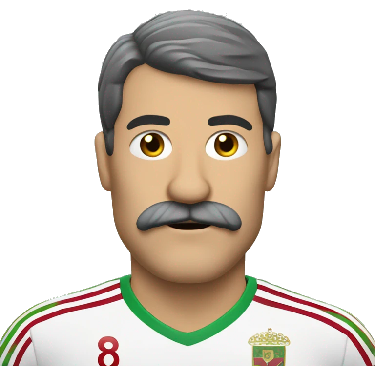 portero futbol con bigote  emoji