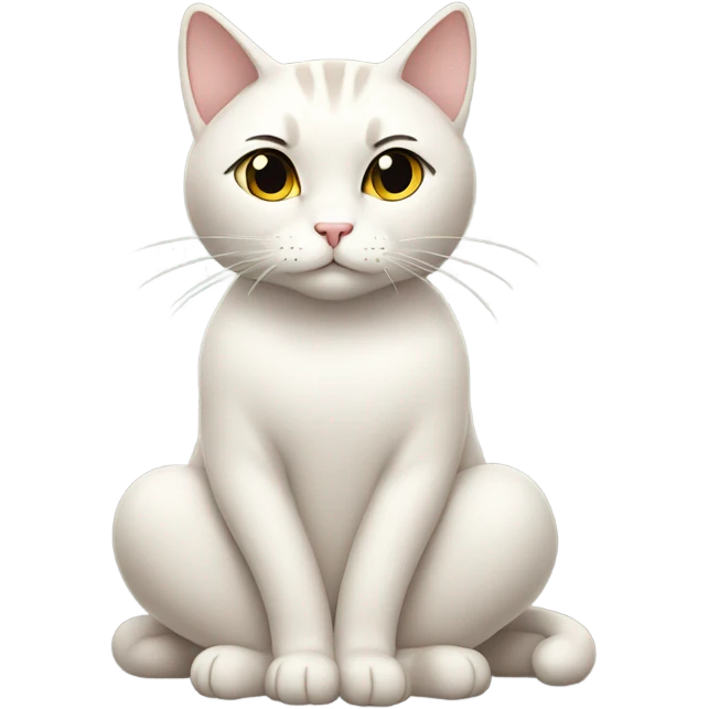Cat using Zen emoji