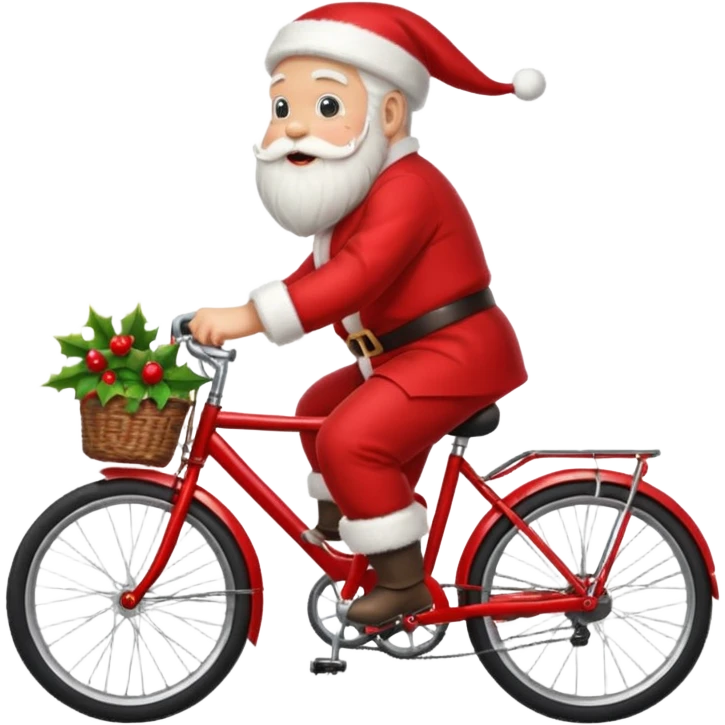 santa on bike emoji