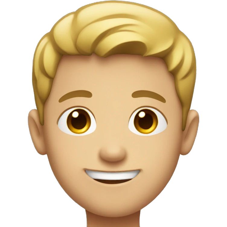 smiling boy with red shirt emoji