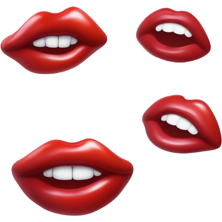 Kissing Lips gummy emoji