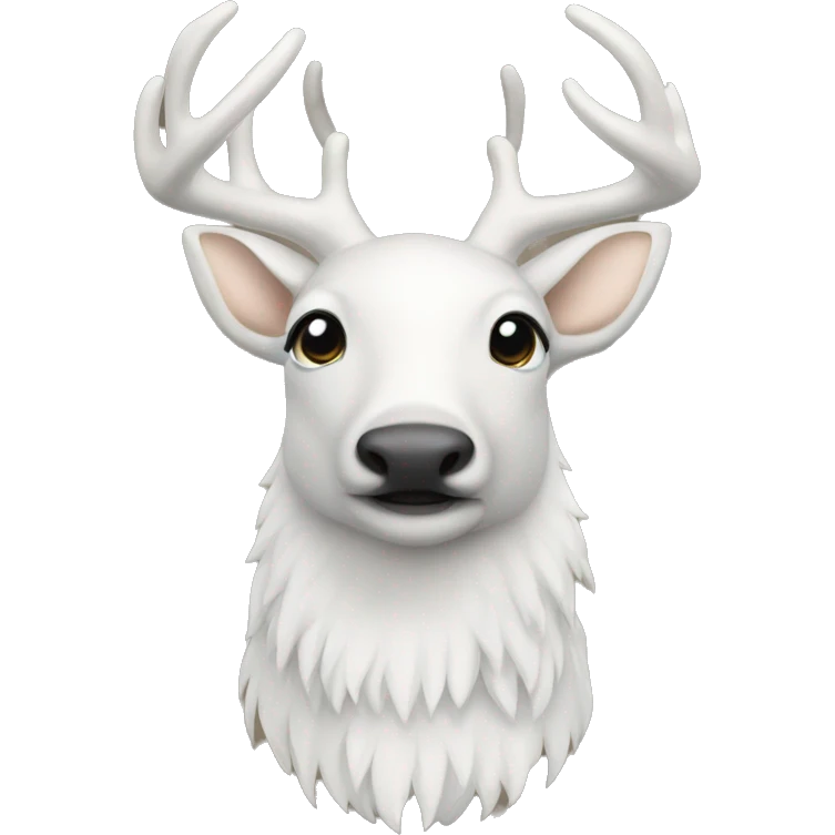 white deer blind  emoji