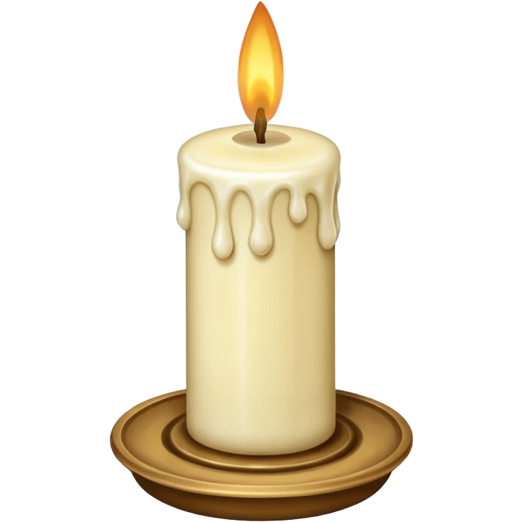 The vintage old candle emoji