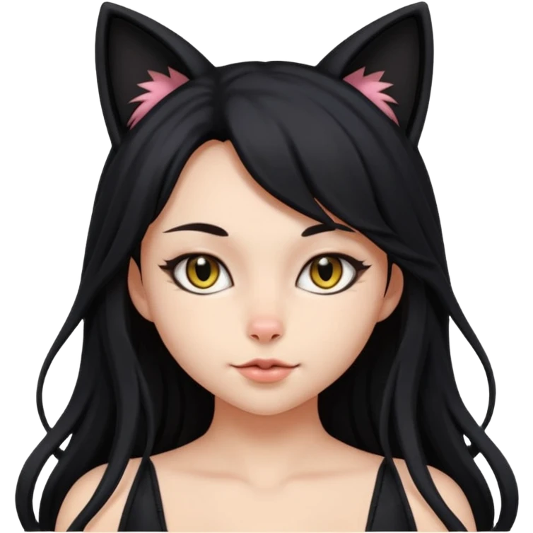 18+ cat girl with big tits emoji