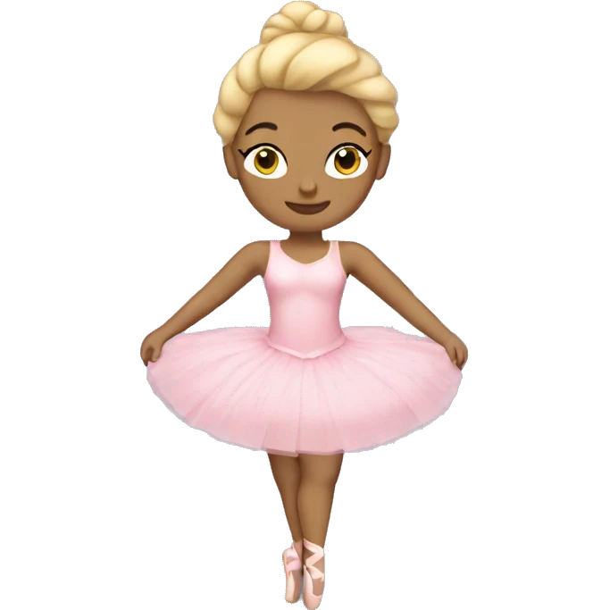 curvy blonde ballerina emoji