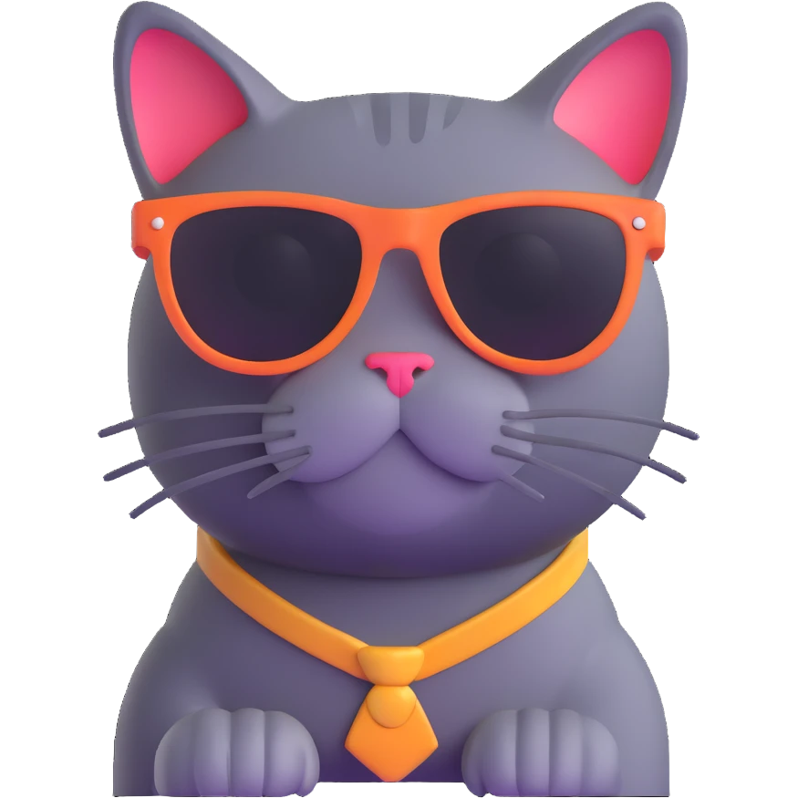 cat wearing sunglasses emoji