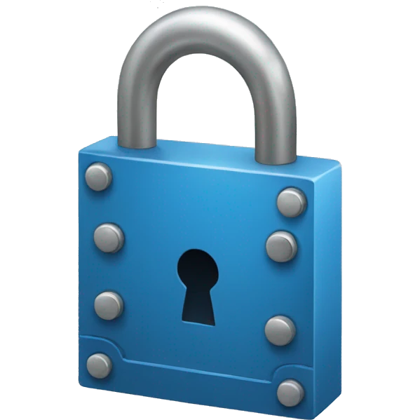 Blue lock emoji