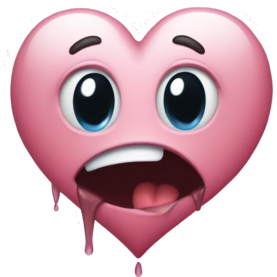 Heart with cry’s  emoji