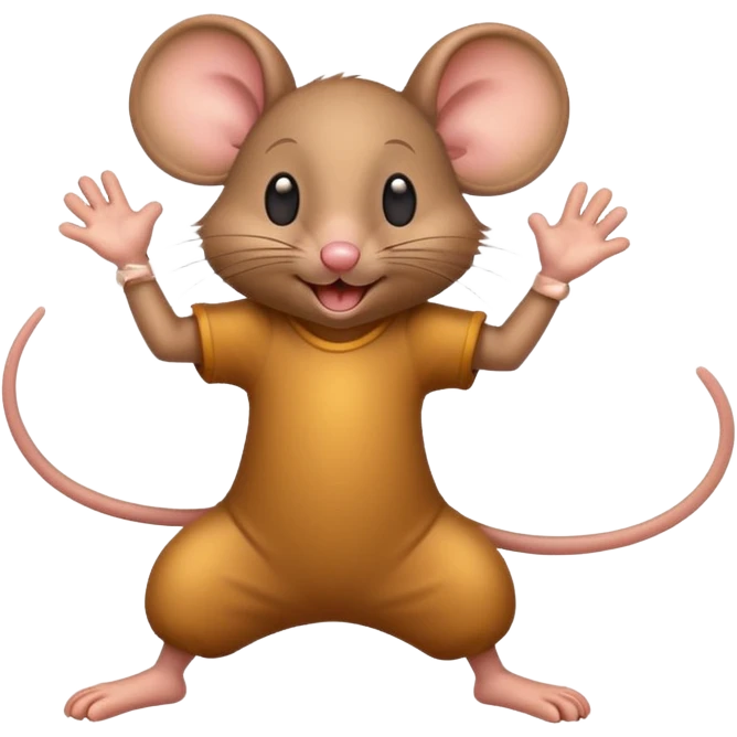 Ratón bailando  emoji