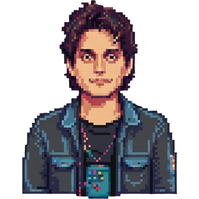 John Mayer pixel art emoji