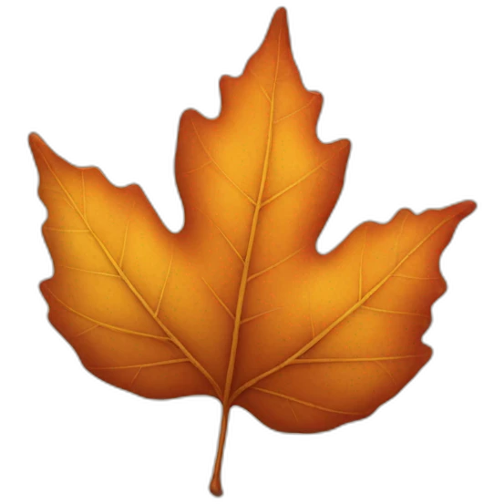 autumn leaf emoji