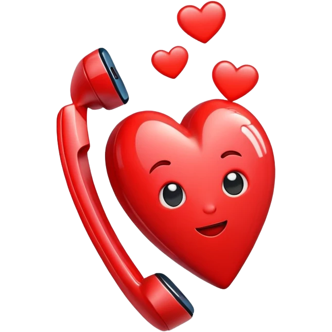 phone with a big heart emoji