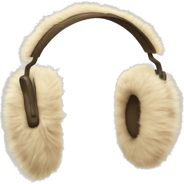 beige fur earmuffs emoji