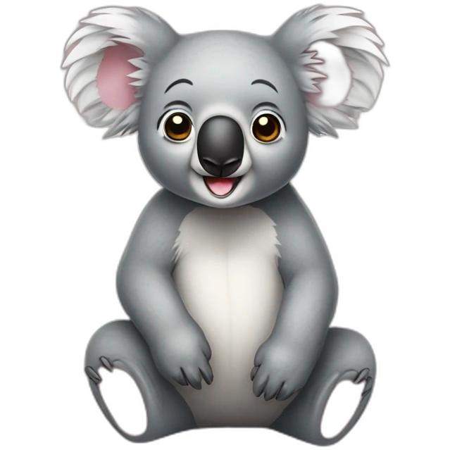 Koala sur nounours emoji