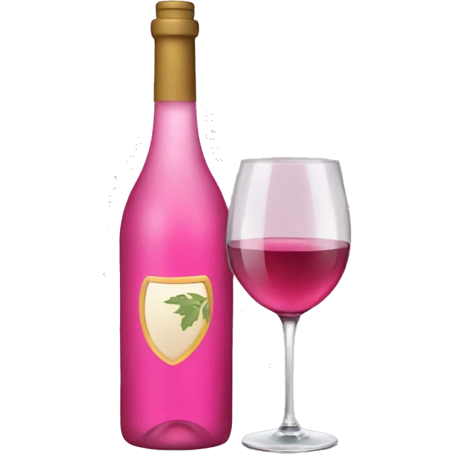 Pink wine emoji
