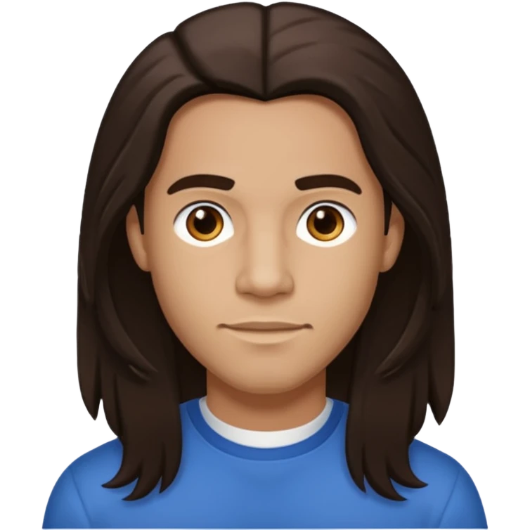 Lloyd Polite Jr with long dark brown hair emoji