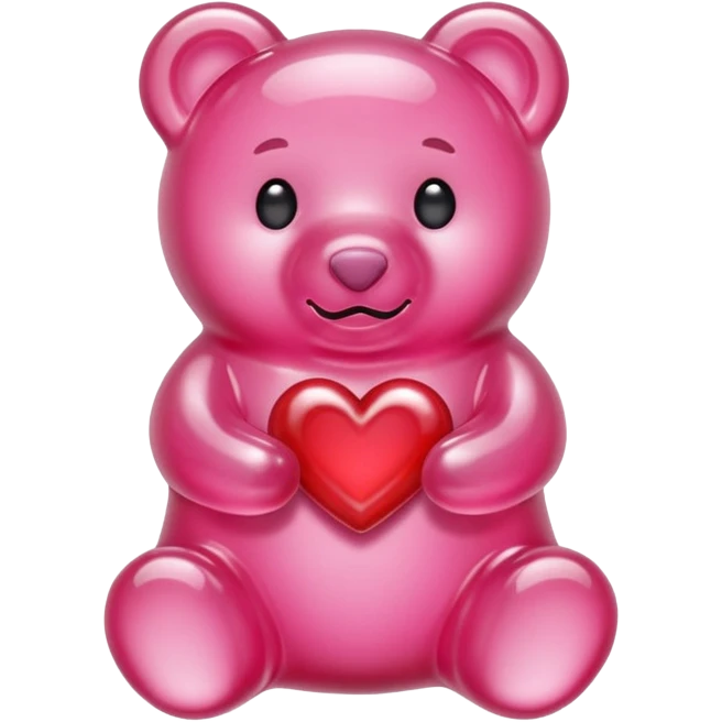 Gummy Beart Pink heart emoji