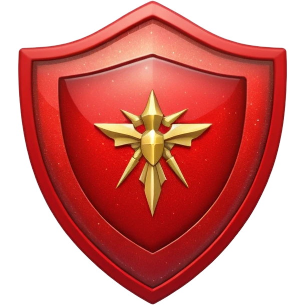 shield glitter red emoji