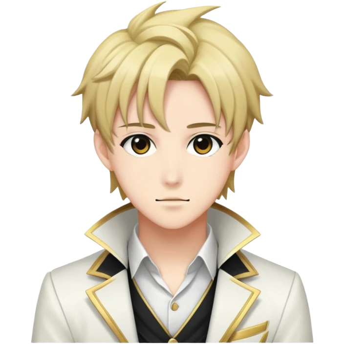 Fanloid Xydrick idol character with stylish anime appearance, musical theme emoji
