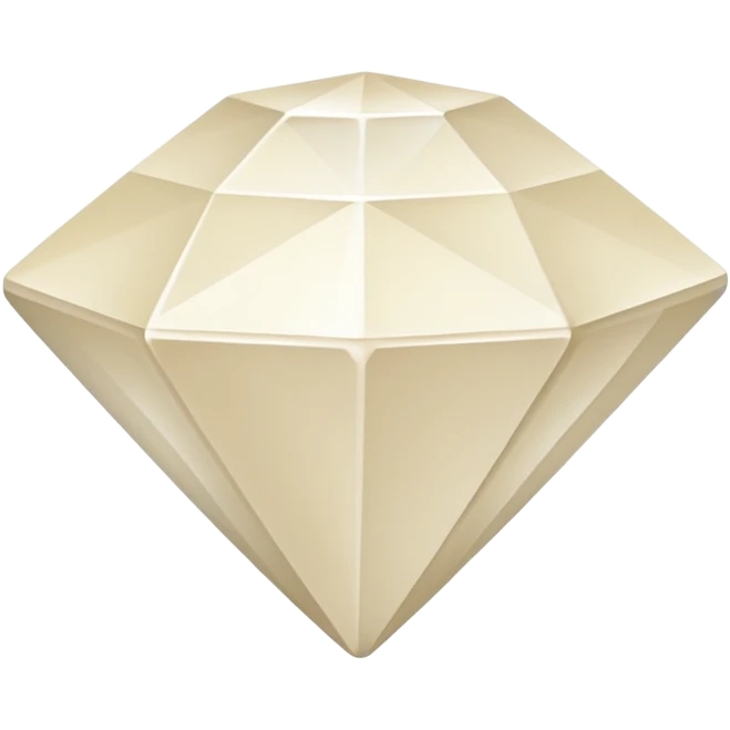 diamond shape carved from ivory. square tilted 45 degrees emoji