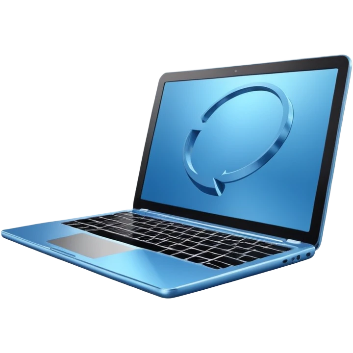 3D minimal icon of a premium laptop with a subtle #FF3D00 accent. Clean, modern, high-end tech style. emoji