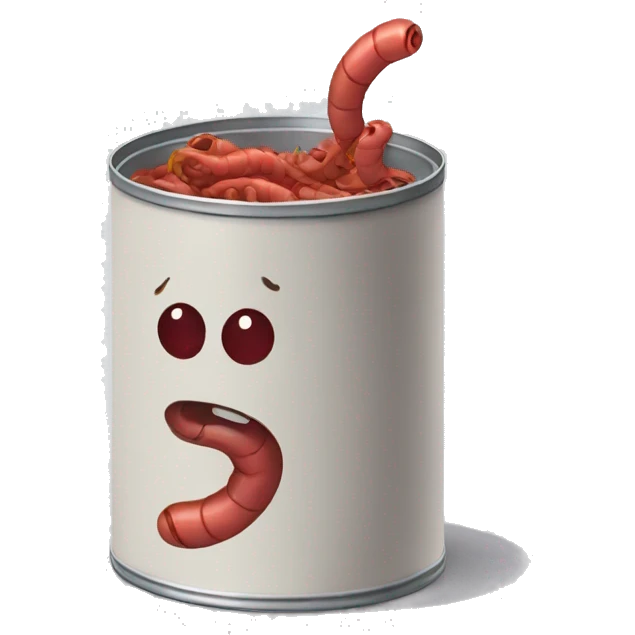 a can of worms emoji