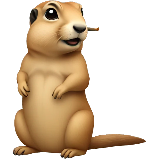 prairie dog smoking emoji