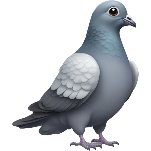A pigeon wearing a hoodie emoji
