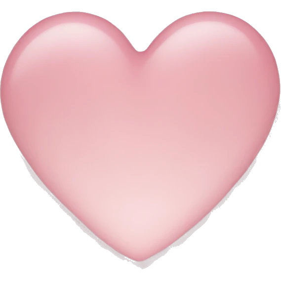 Light pink heart emoji