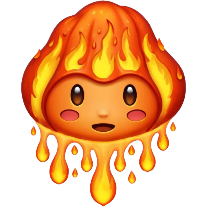 rain of lava emoji
