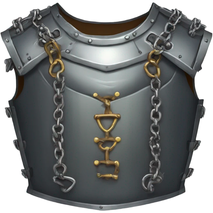 iron chest armour medieval with chains emoji