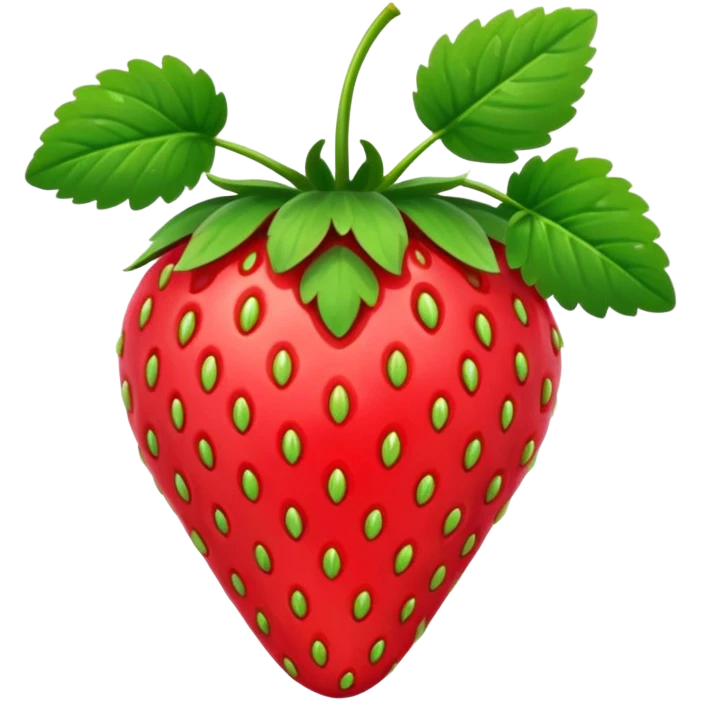 strawberry with plant emoji