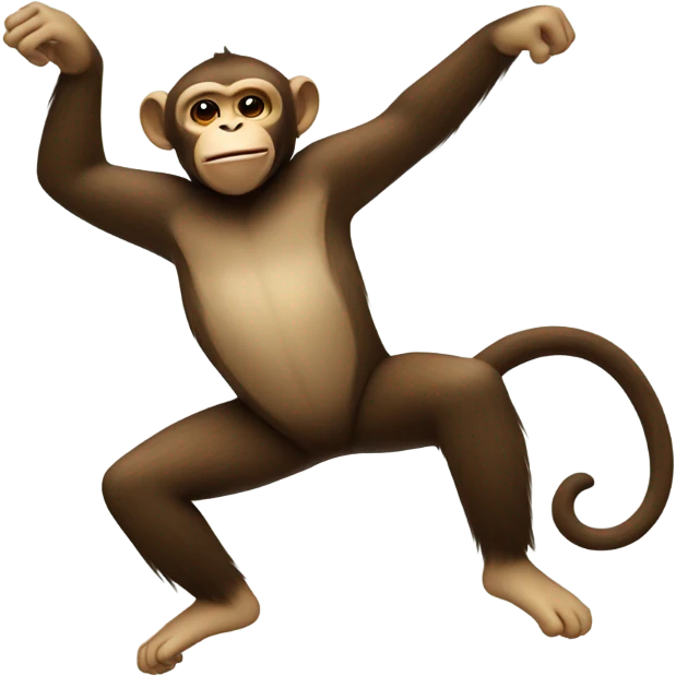 Monkey dabbing emoji