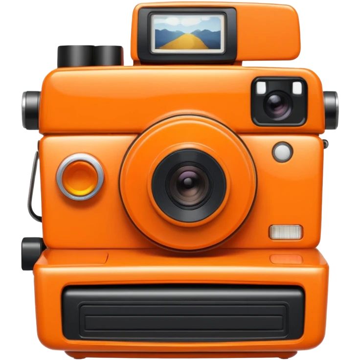 orange Instant Camera emoji
