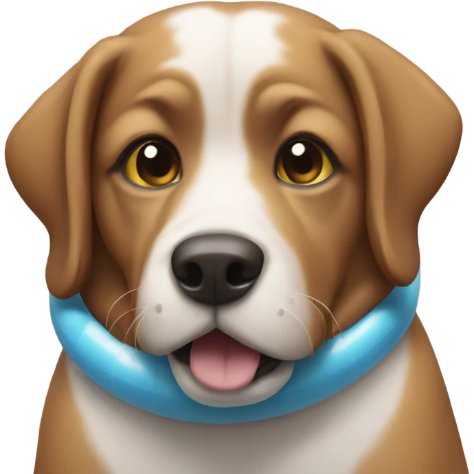 Dog in swimming pool  emoji