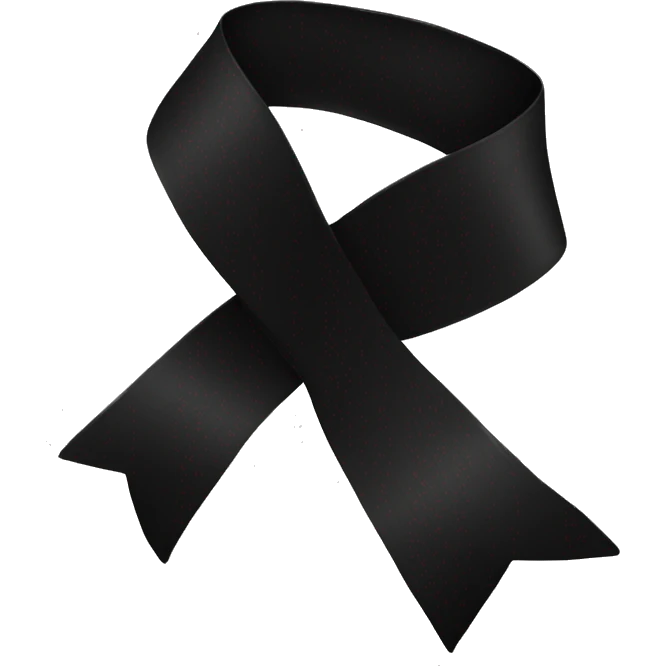 Black ribbon classy emoji
