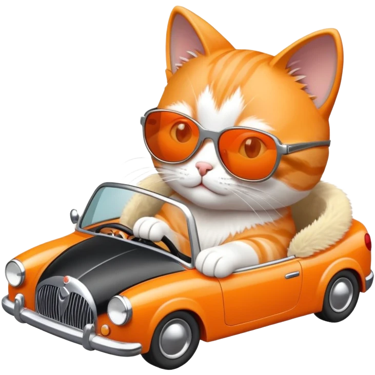 gatto che guida emoji