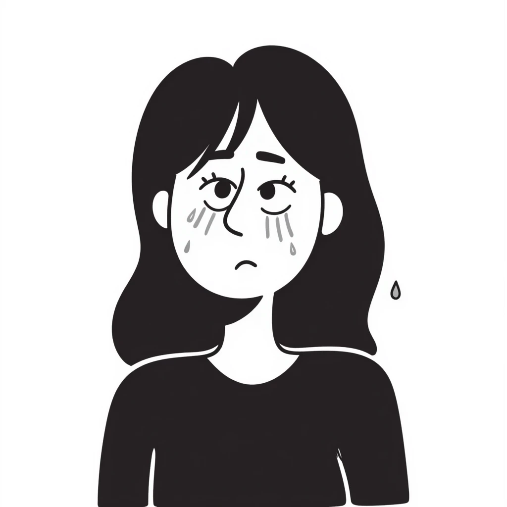 woman with dissatisfied expression and wet hair emoji