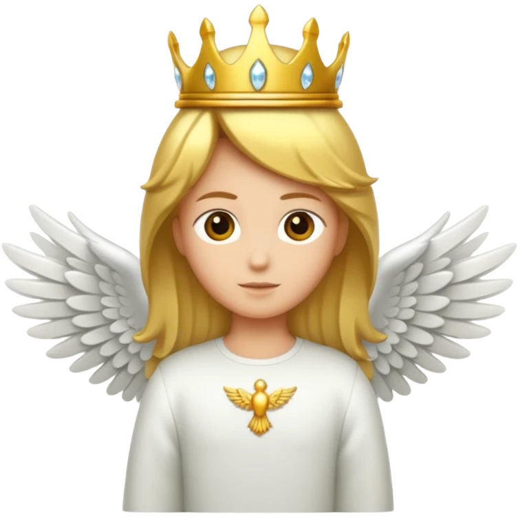 Corona con alas de angel emoji