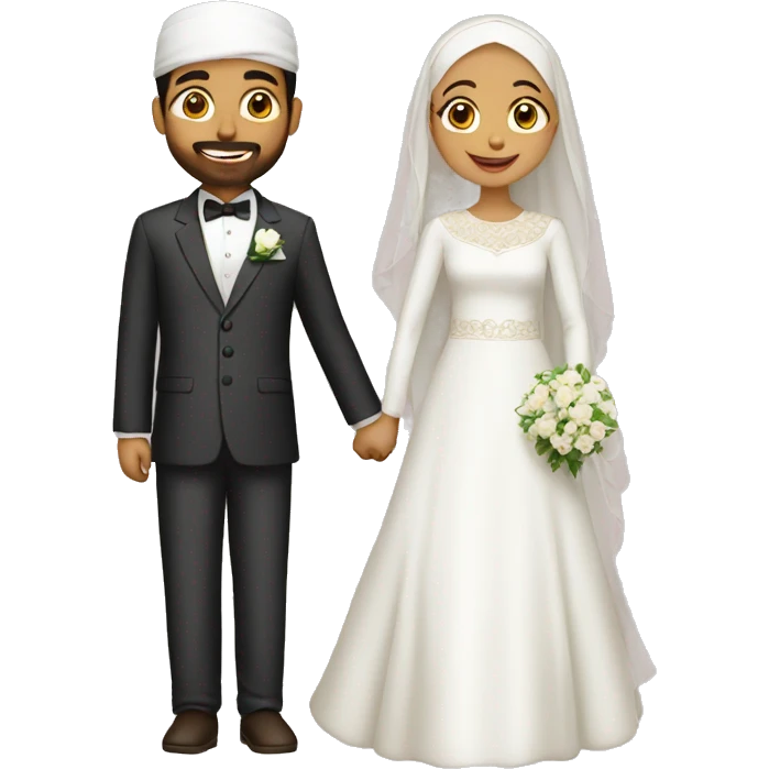 Muslim wedding emoji