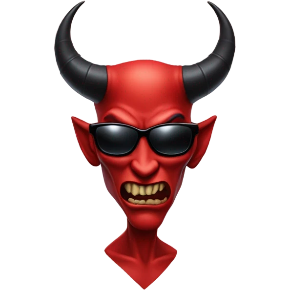 Devil wearing sunglasses  emoji