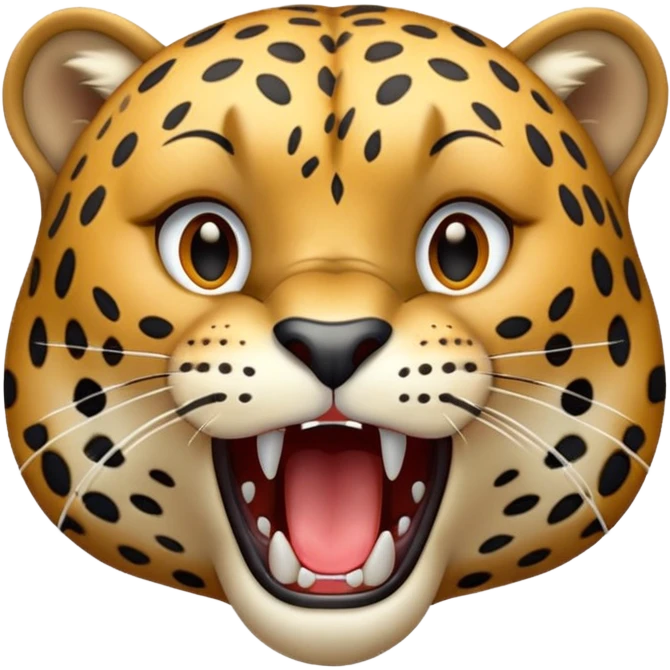 Leopard roar emoji