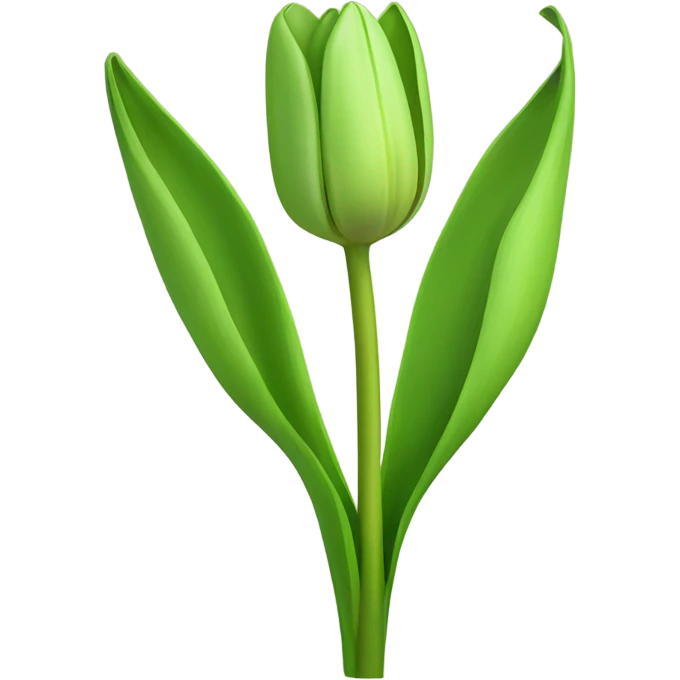 green tulip emoji