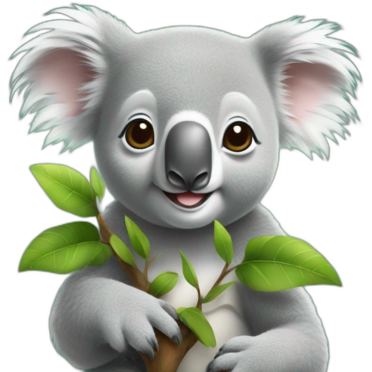koala avec tortue emoji