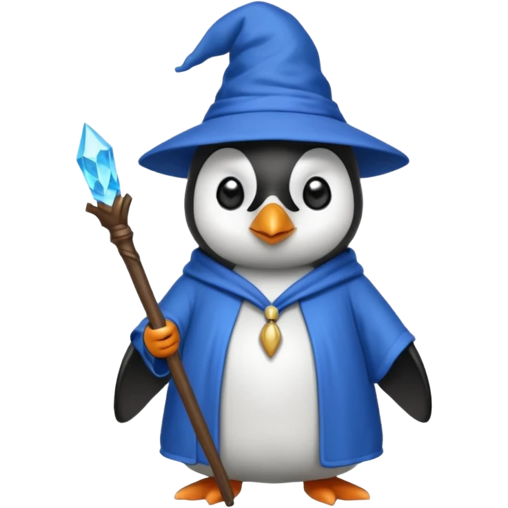 Penguin Wizard emoji