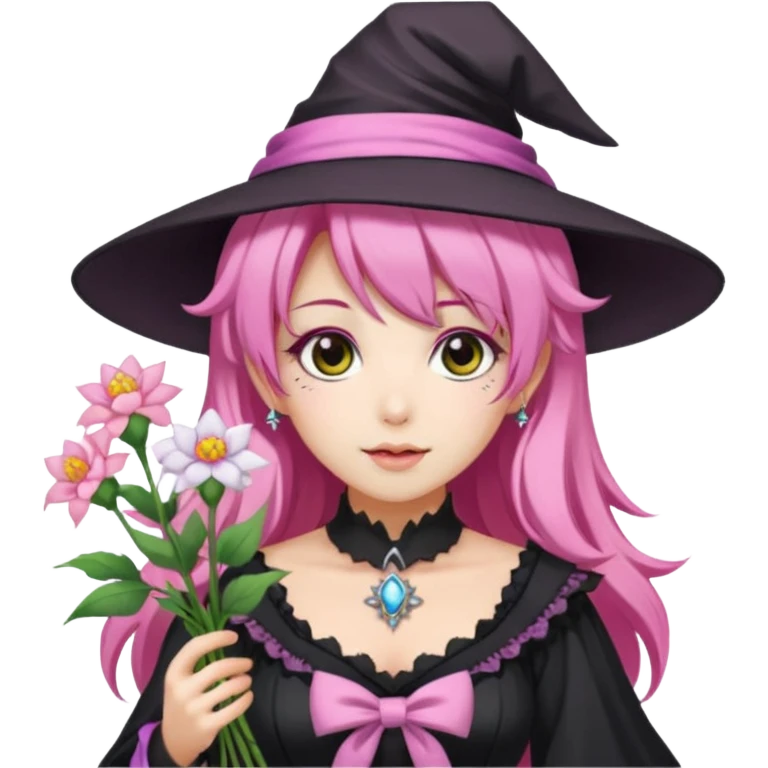 Pink Hime Gyaru Witch Flower Girl emoji