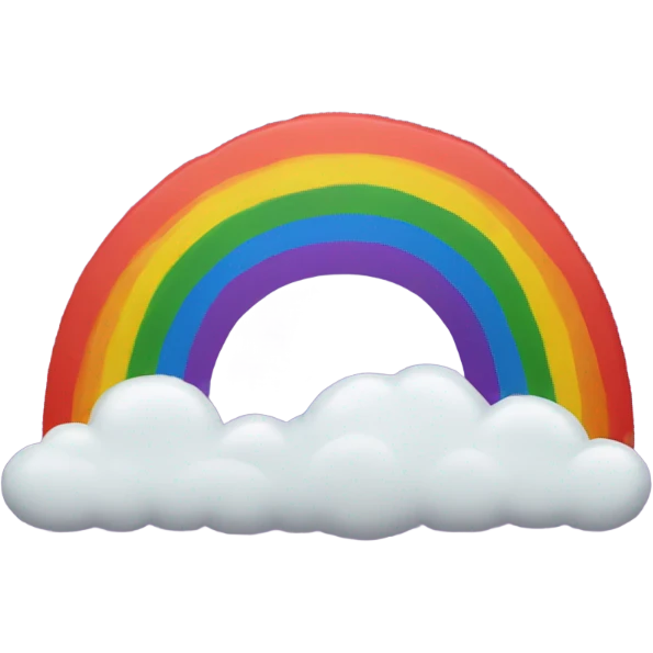 Rainbow dying emoji