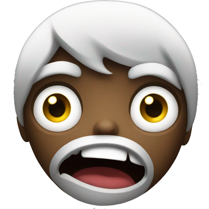 terrified face emoji