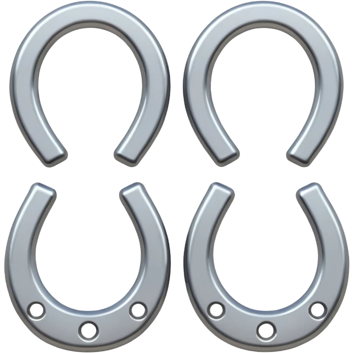 Tiny set of horseshoes  emoji